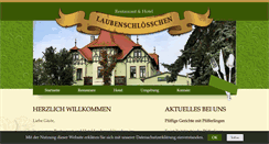 Desktop Screenshot of laubenschloesschen.de